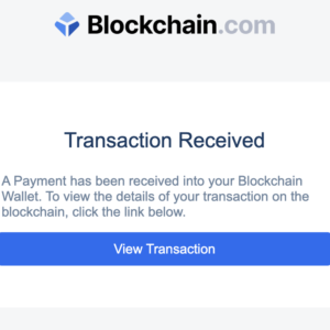 Blockchain Encrypted Html Letter (Transaction Received) 100% Inbox with link