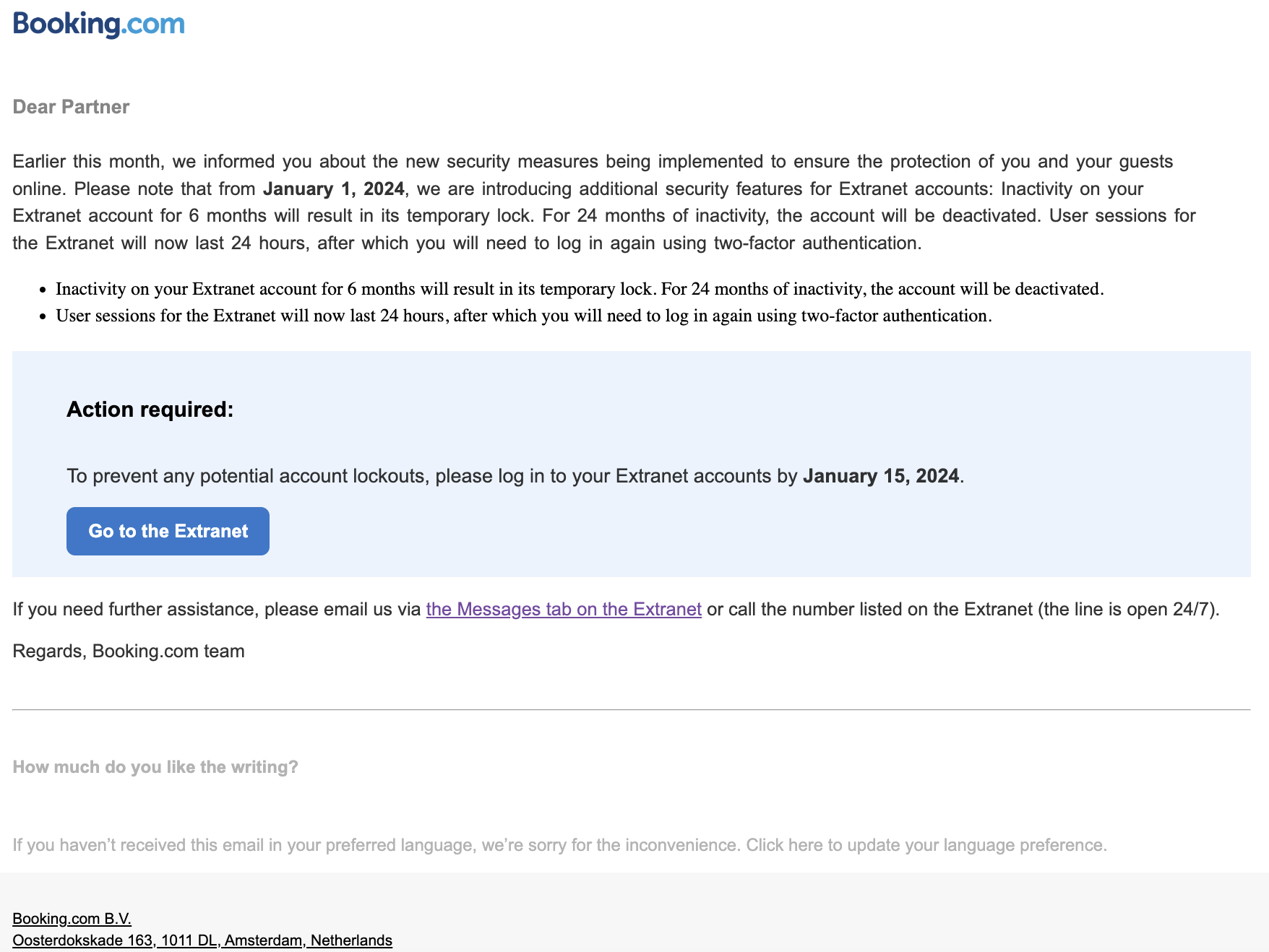 Booking .com Encrypted Html Letter 100% inbox with link