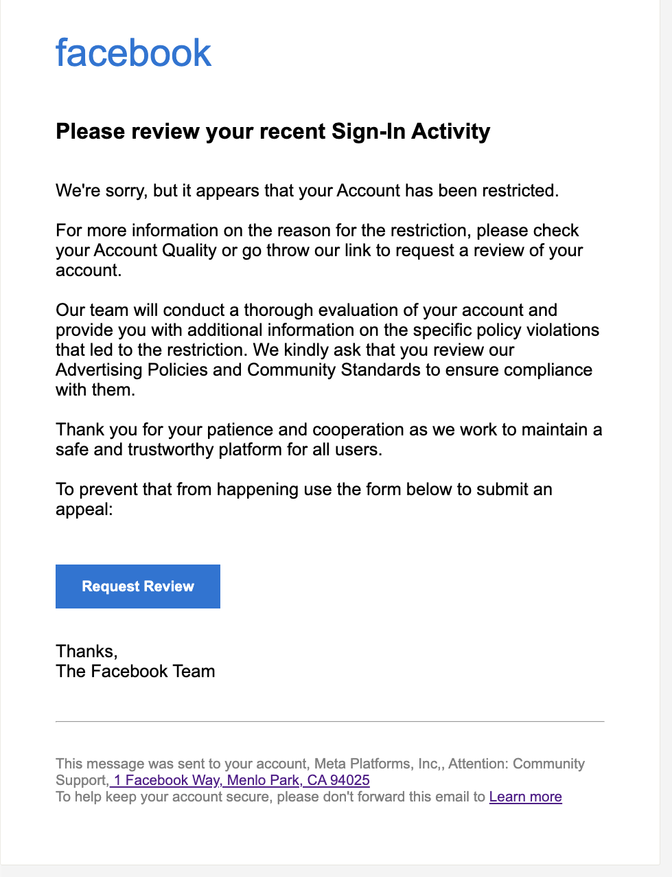 Facebook Encrypted Html Letter 2026 Latest version