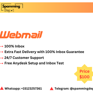 Webmail SMTP 100% Inbox Delivery No-warming needed